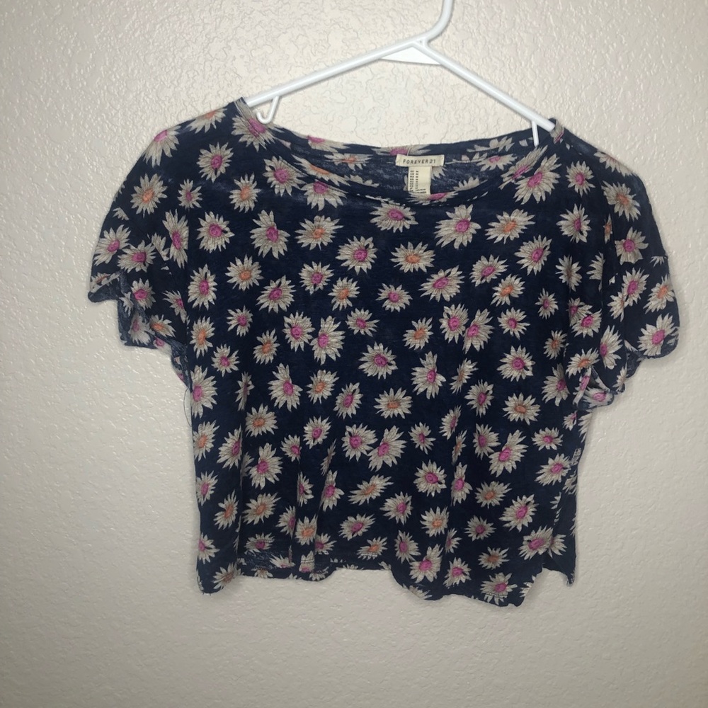Flower crop top